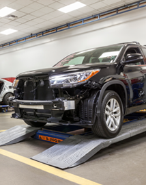 Toyota on vehicle lift | Moses Toyota of Morgantown in Morgantown WV