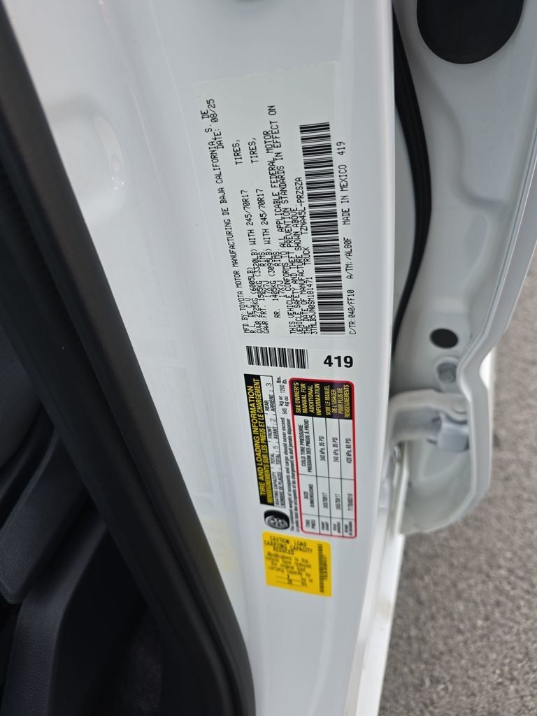 2025 Toyota Tacoma SR5