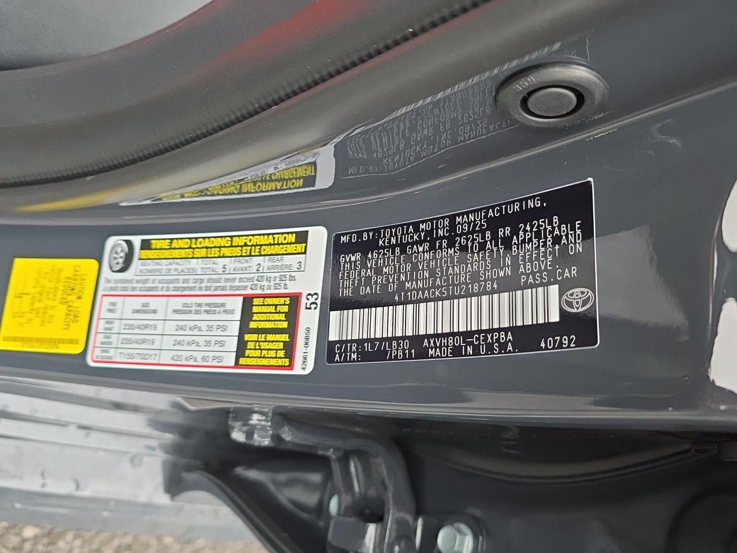 2026 Toyota Camry XSE