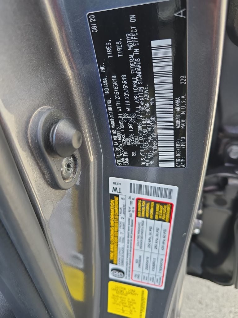 2020 Toyota Highlander Hybrid XLE