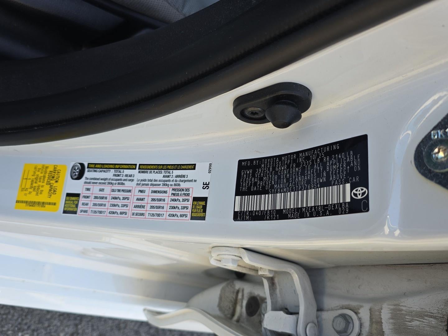 2026 Toyota Corolla LE