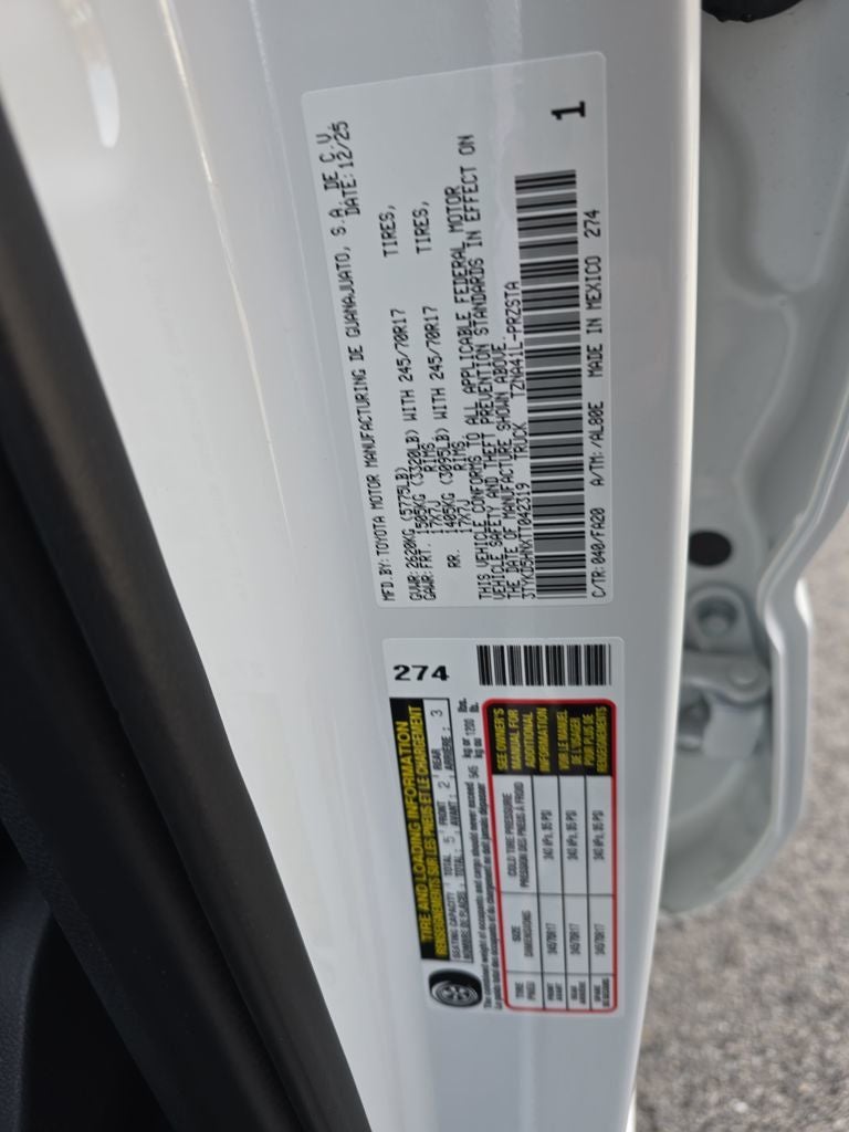 2026 Toyota Tacoma SR