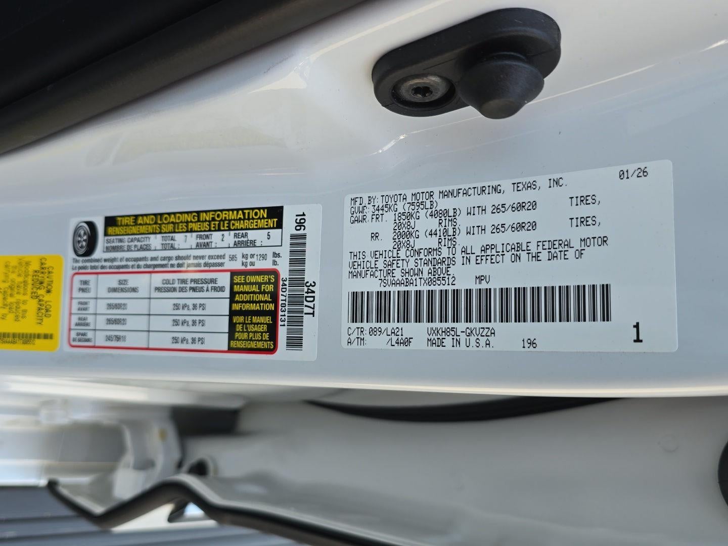 2026 Toyota Sequoia Platinum