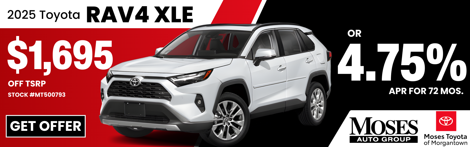 2025 RAV4 XLE January Offer