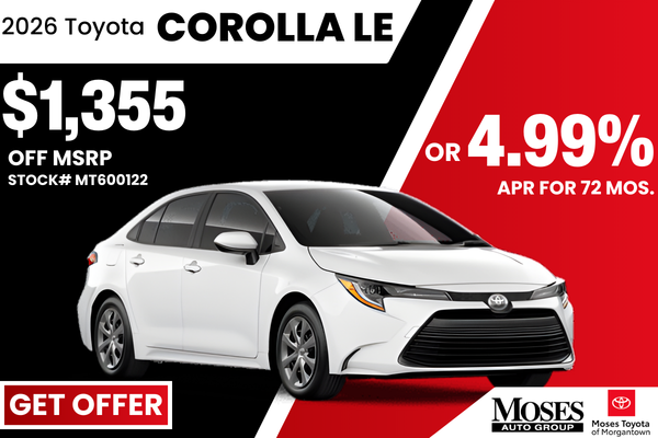 2026 Corolla LE January Offer