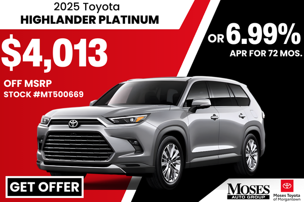 2025 Highlander Platinum January Offer