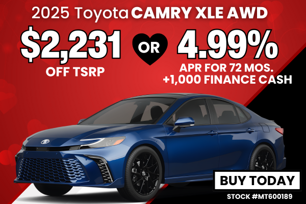 2025 Camry XLE AWD February Offer