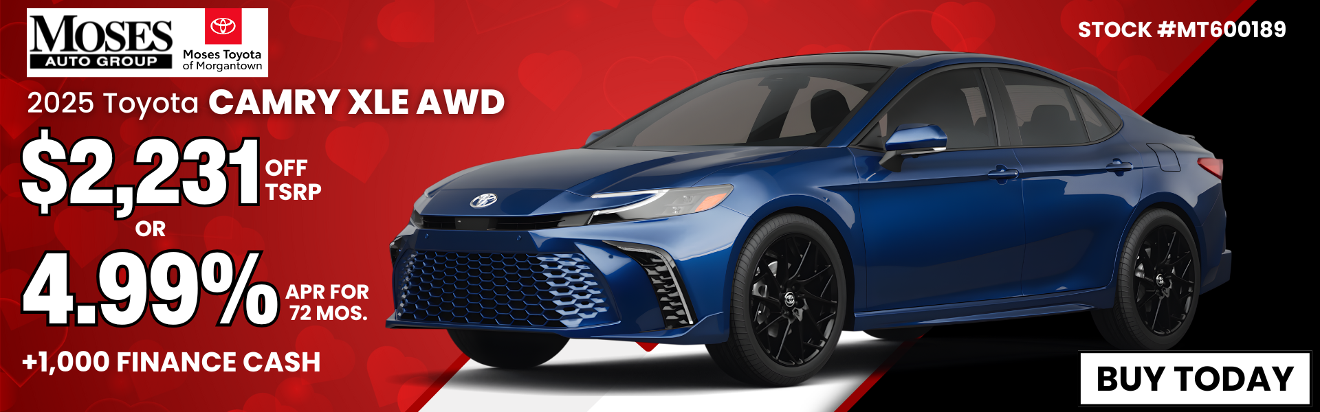 2025 Camry XLE AWD February Offer