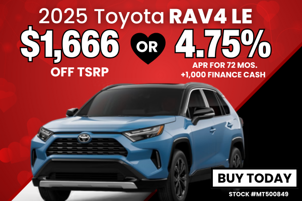 2025 RAV4 LE February Offer