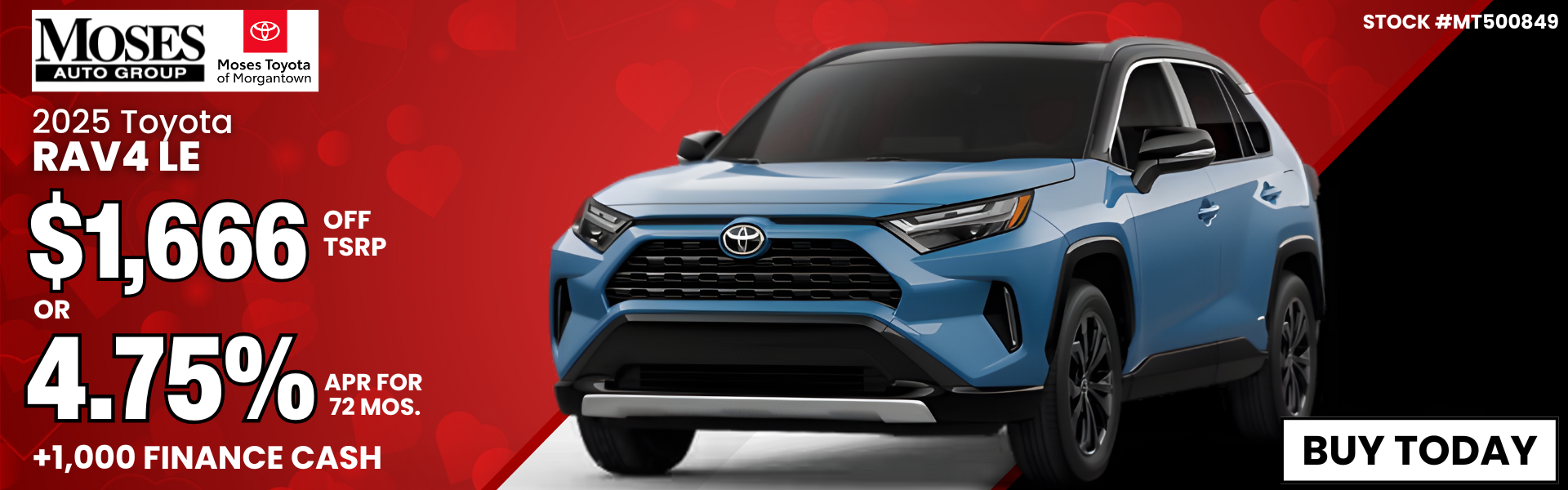 2025 RAV4 LE February Offer