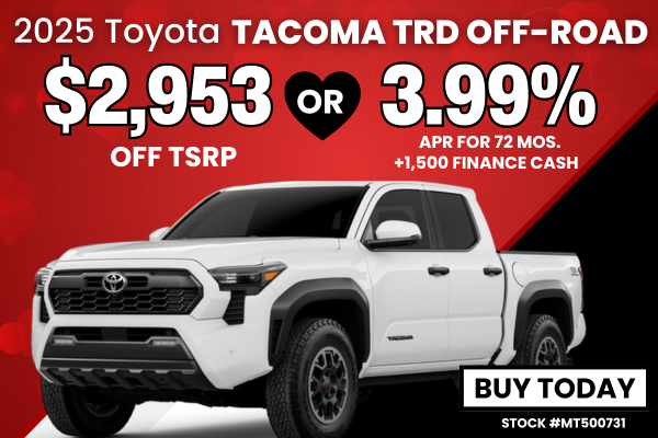 2025 Tacoma TRD Off-Road February Offer