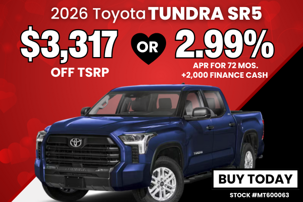 2026 Tundra SR5 February Offer