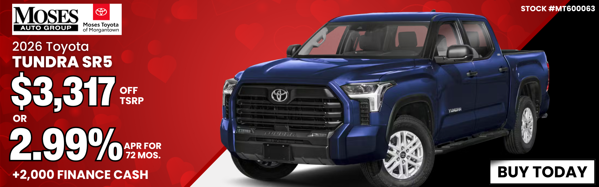2026 Tundra SR5 February Offer